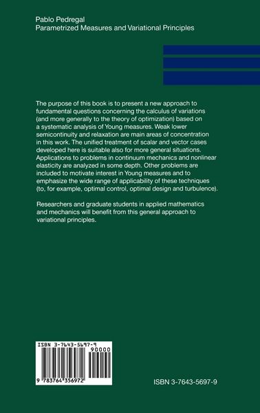 Produktbild: Parametrized Measures and Variational Principles