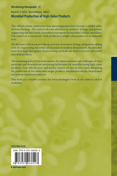 Produktbild: Microbial Production of High-Value Products