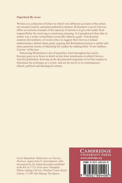 Produktbild: Richardson's 'Clarissa' and the Eighteenth-Century Reader