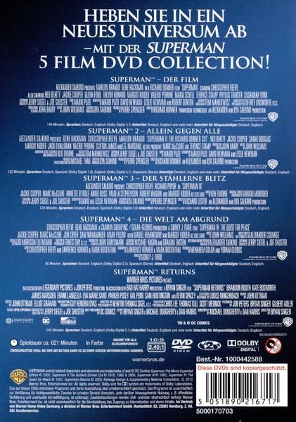 Superman - Die Spielfilm Collection  [5 DVDs]