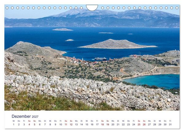 Produktbild: Insel Chalki (Wandkalender 2027 DIN A4 quer), CALVENDO Monatskalender