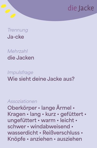 Produktbild: Wortschatzk&auml;rtchen: Kleidung