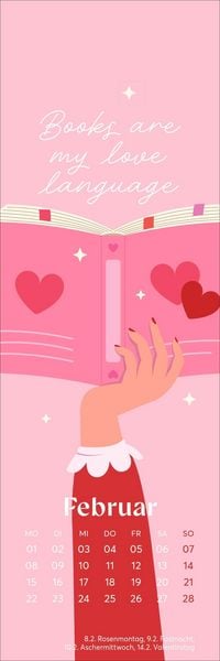 Produktbild: Book Love Lesezeichen & Kalender 2027
