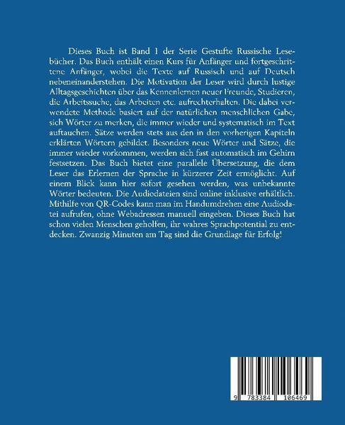 Produktbild: Lerne russische Sprache: Das Erste Russische Lesebuch f&uuml;r Anf&auml;nger