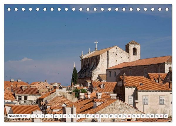 Produktbild: Adriaperle Dubrovnik (Tischkalender 2026 DIN A5 quer), CALVENDO Monatskalender