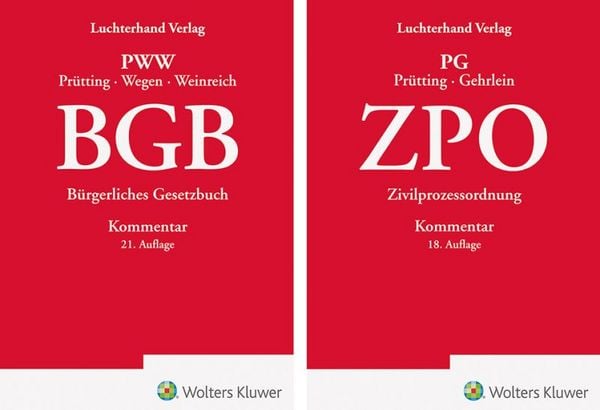 Produktbild: Bundle BGB Kommentar 21. Auflage und ZPO Kommentar 18. Auflage