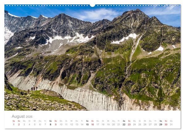 Produktbild: Walliser Alpen &ndash; Europas &raquo;kleiner&laquo; Himalaya (Wandkalender 2026 DIN A2 quer), CALVENDO Monatskalender