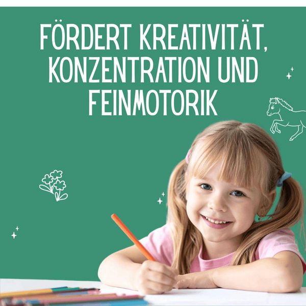 Produktbild: Zauberpapier Malbuch Pferde