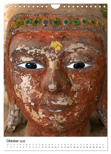 Produktbild: Buddhas im Gl&uuml;ck (Wandkalender 2026 DIN A4 hoch), CALVENDO Monatskalender