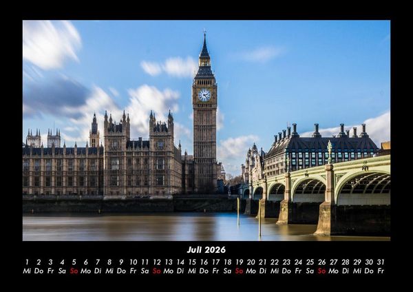 Produktbild: London 2026 Fotokalender DIN A3