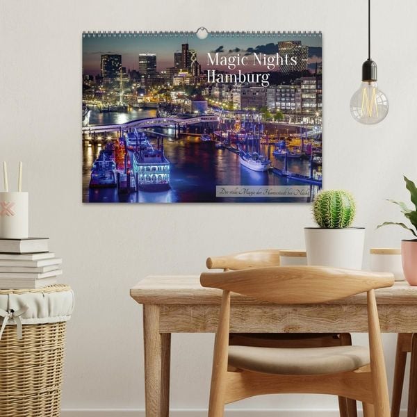 Produktbild: Magic Nights Hamburg (Wandkalender 2027 DIN A3 quer), CALVENDO Monatskalender