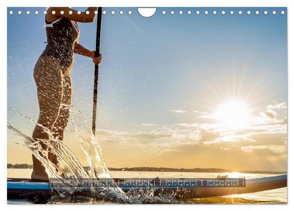Produktbild: Im Fluss der Zeit &ndash; SUP-Momente zum Durchatmen (Wandkalender 2026 DIN A4 quer), CALVENDO Monatskalender