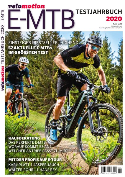 Produktbild: E-MTB Velomotion Testjahrbuch 2020