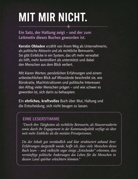 Produktbild: Mit Mir nicht - Aufbruch zur Klarheit