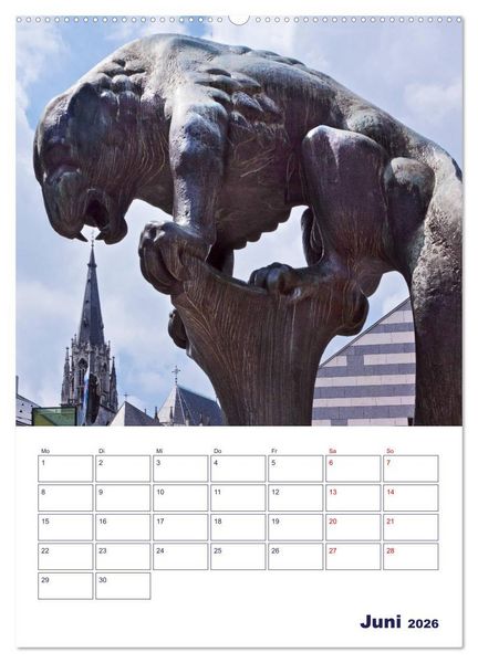 Produktbild: Zauberhaftes Aachen (Wandkalender 2026 DIN A2 hoch), CALVENDO Monatskalender