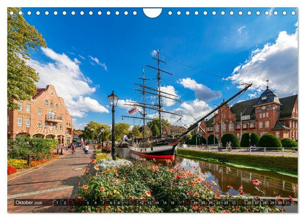Produktbild: Papenburg - Venedig des Nordens (Wandkalender 2026 DIN A4 quer), CALVENDO Monatskalender