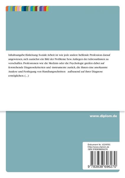 Produktbild: Soziale Diagnostik in der Jugendberufshilfe - Theorien, Modelle, Praxis