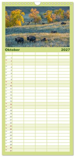Produktbild: Familienplaner 2027 - Sioux Im Lande von Sitting Bull mit 5 Spalten (Wandkalender, 21 x 45 cm) CALVENDO