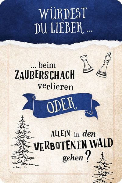 Kartenspiel: Würdest du lieber ...? Das Fragespiel für Harry Potter-Fans
