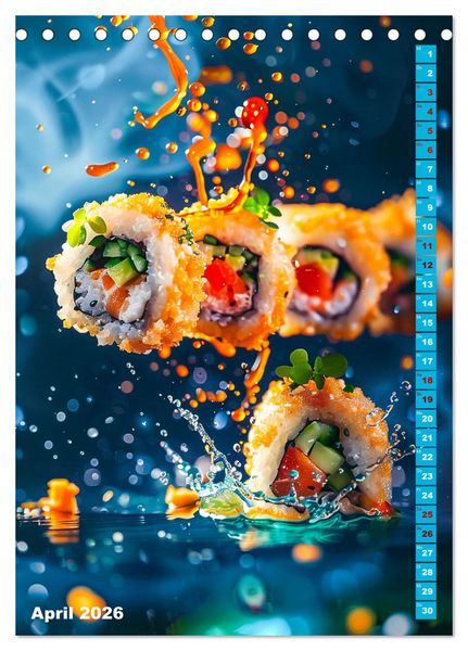 Produktbild: Leckeres Fast Food (Tischkalender 2026 DIN A5 hoch), CALVENDO Monatskalender