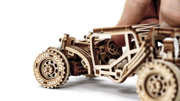 Produktbild: Tiny Adventures - Buggy, Funktionsmodell aus Holz zum Zusammenbauen