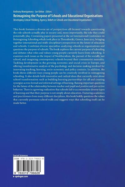 Produktbild: Reimagining the Purpose of Schools and Educational Organisations