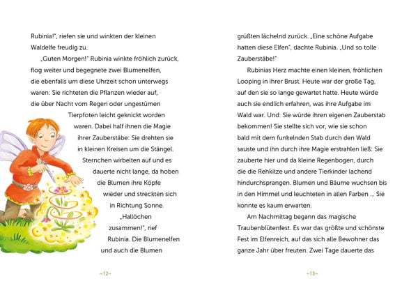 Produktbild: Rubinia Wunderherz, die mutige Waldelfe (Band 1) - Der magische Funkelstein
