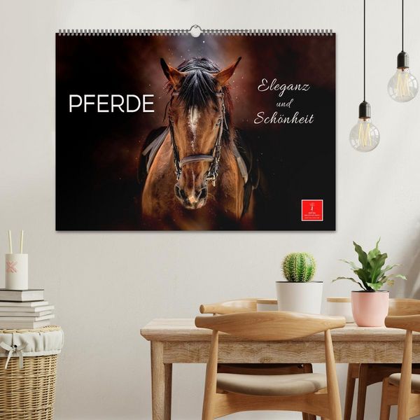 Produktbild: Eleganz und Sch&ouml;nheit - Pferde (Wandkalender 2026 DIN A2 quer), CALVENDO Monatskalender