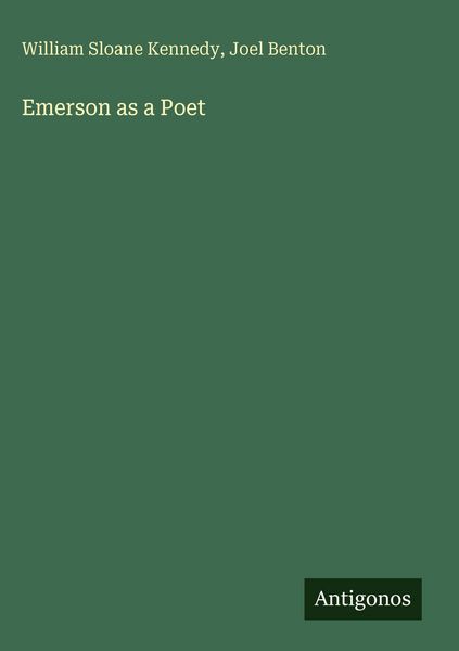 Produktbild: Emerson as a Poet