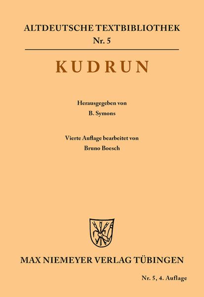 Kudrun, Taschenbuch von , De Gruyter, 9783110982091