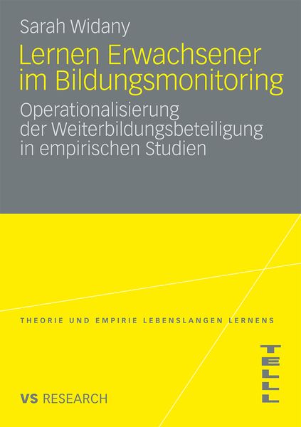 Produktbild: Lernen Erwachsener im Bildungsmonitoring