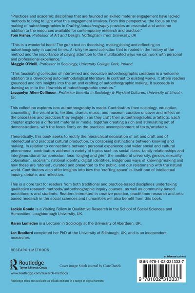 Produktbild: Crafting Autoethnography