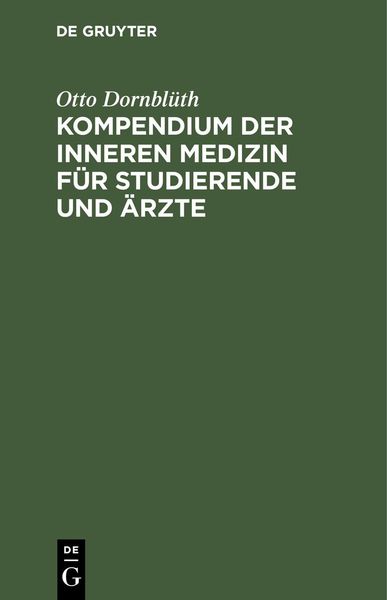 Produktbild: Kompendium der inneren Medizin f&uuml;r Studierende und &Auml;rzte