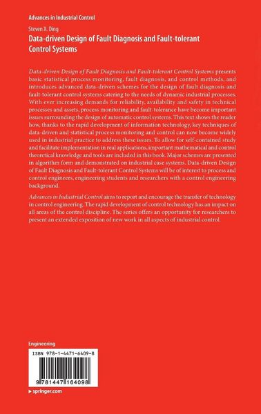 Produktbild: Data-driven Design of Fault Diagnosis and Fault-tolerant Control Systems