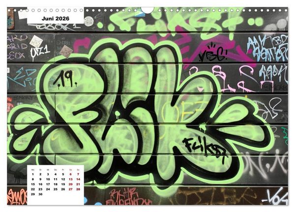 Produktbild: Hamburg Graffiti (Wandkalender 2026 DIN A3 quer), CALVENDO Monatskalender