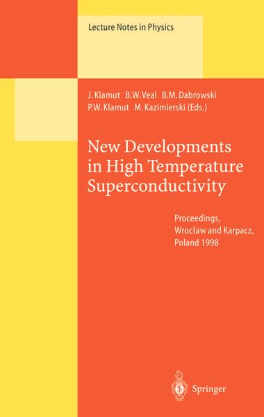 Produktbild: New Developments in High Temperature Superconductivity