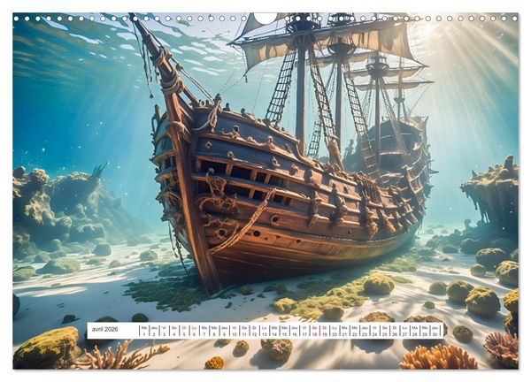 Produktbild: Les voiles et la mer (Calendrier mural 2026 DIN A3 vertical), CALVENDO calendrier mensuel