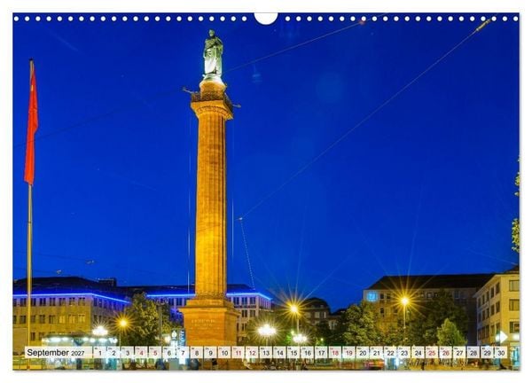 Produktbild: Ein Blick auf Darmstadt in Farbe (Wandkalender 2027 DIN A3 quer), CALVENDO Monatskalender
