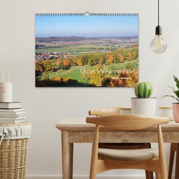 Produktbild: Die Wetterau mit Mundart-Statements (Wandkalender 2026 DIN A3 quer), CALVENDO Monatskalender