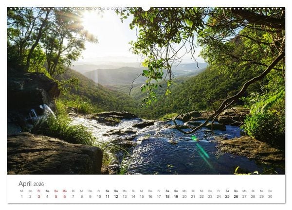 Produktbild: Wasserf&auml;lle - die sch&ouml;nsten Wasserf&auml;lle der Welt (hochwertiger Premium Wandkalender 2026 DIN A2 quer), Kunstdruck in Hochglanz