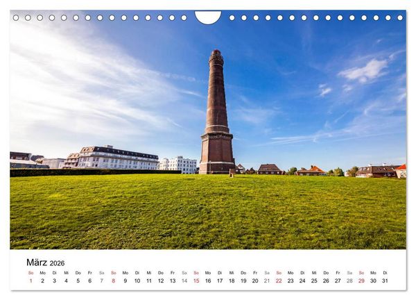 Produktbild: Borkum - Inselblicke (Wandkalender 2026 DIN A4 quer), CALVENDO Monatskalender