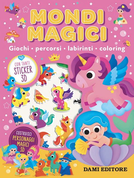 Produktbild: Mondi magici. Giochi, percorsi, labirinti, coloring. Con adesivi