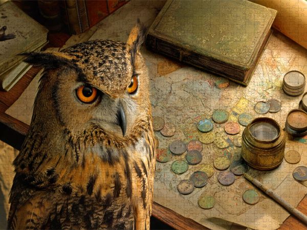 Produktbild: CALVENDO Puzzle Brettspiel Eule | 2000 Teile Lege-Gr&ouml;&szlig;e 90x67cm Foto-Puzzle f&uuml;r gl&uuml;ckliche Stunden