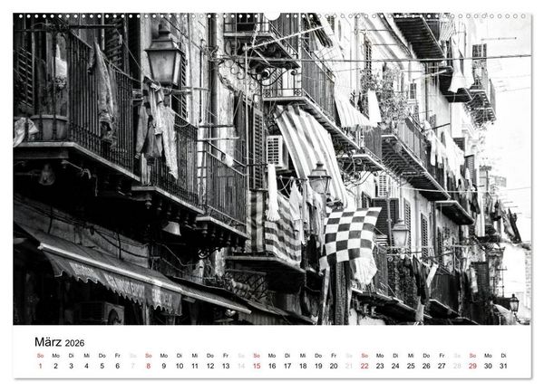 Produktbild: Silberstein portr&auml;tiert Palermo (hochwertiger Premium Wandkalender 2026 DIN A2 quer), Kunstdruck in Hochglanz