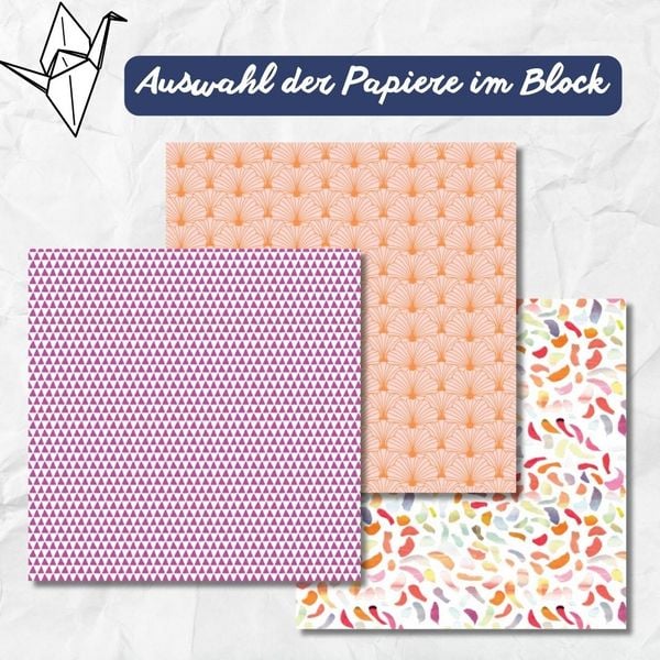 Produktbild: 350 Origami-Block Blütenträume