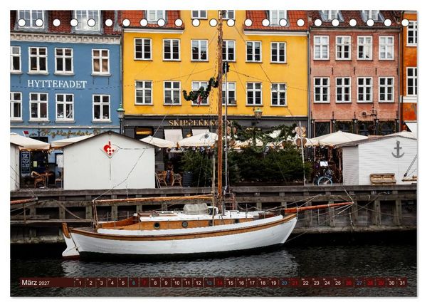 Produktbild: D&auml;nemark - J&uuml;tland & Kopenhagen, Impressionen aus dem hohen Norden (Tischkalender 2027 DIN A5 quer), CALVENDO Monatskalender