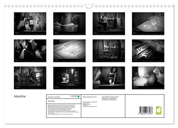 Produktbild: Absinthe (Wandkalender 2026 DIN A3 quer), CALVENDO Monatskalender