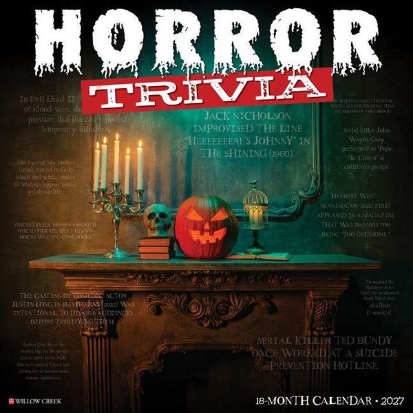 Produktbild: Horror Trivia 2027 12 X 12 Wall Calendar