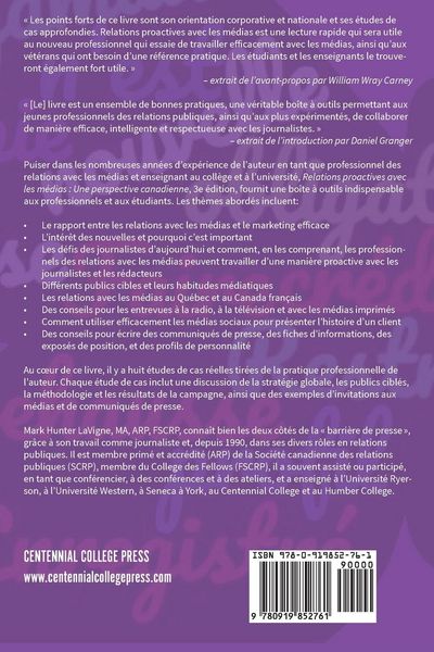 Produktbild: Relations proactives avec les m&eacute;dias