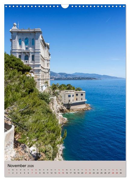 Produktbild: C&Ocirc;TE D&rsquo;AZUR Cannes, Monaco und Nizza (Wandkalender 2026 DIN A3 hoch), CALVENDO Monatskalender